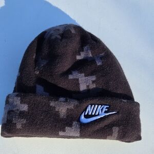 Nike Black & Gray Camo Beanie